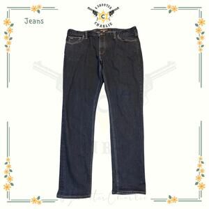 Michael Kors Parker Slim Fit Jeans Mens 40x31 Straight Leg Dark Wash Stretch